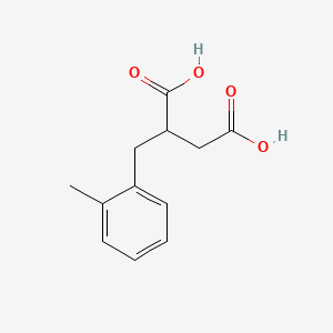2-(2-Methylbenzyl)succinic acid chemical structure (CAS 19263-11-7)