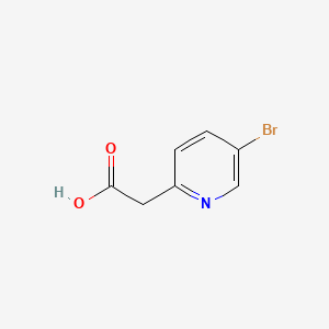 2-(5-Bromopyridin-2-yl)acetic acid chemical structure (CAS 192642-85-6)