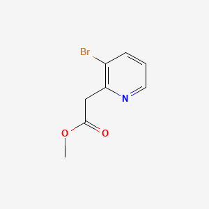 Methyl 2-(3-bromopyridin-2-yl)acetate chemical structure (CAS 192642-95-8)