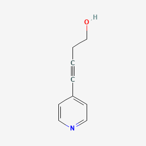 4-(Pyridin-4-yl)but-3-yn-1-ol chemical structure (CAS 192643-83-7)