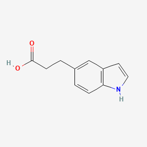 3-(1H-Indol-5-yl)propanoic acid chemical structure (CAS 192717-19-4)