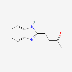 4-(1H-Benzo[d]imidazol-2-yl)butan-2-one chemical structure (CAS 19276-01-8)