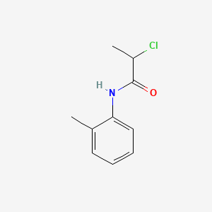 2-Chloro-N-(o-tolyl)propanamide chemical structure (CAS 19281-31-3)