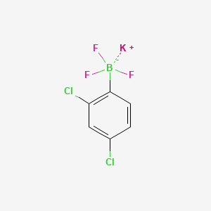 Potassium (2,4-dichlorophenyl)trifluoroborate chemical structure (CAS 192863-38-0)