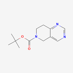 tert-Butyl 7,8-dihydropyrido[4,3-d]pyrimidine-6(5H)-carboxylate chemical structure (CAS 192869-49-1)