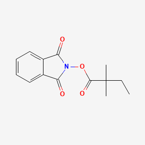 1,3-Dioxoisoindolin-2-yl 2,2-dimethylbutanoate chemical structure (CAS 1928767-23-0)