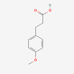 3-(4-Methoxyphenyl)propanoic acid chemical structure (CAS 1929-29-9)