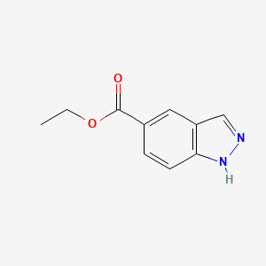 Ethyl 1H-indazole-5-carboxylate chemical structure (CAS 192944-51-7)