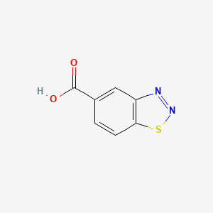 Benzo[d][1,2,3]thiadiazole-5-carboxylic acid chemical structure (CAS 192948-09-7)