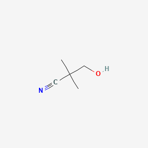 3-Hydroxy-2,2-dimethylpropanenitrile chemical structure (CAS 19295-57-9)