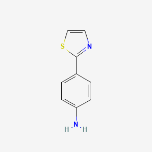 4-(Thiazol-2-yl)aniline chemical structure (CAS 193017-26-4)