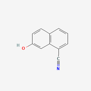 7-Hydroxynaphthalene-1-carbonitrile chemical structure (CAS 19307-13-2)