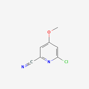 6-Chloro-4-methoxypicolinonitrile chemical structure (CAS 193074-46-3)