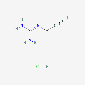 1-(Prop-2-yn-1-yl)guanidine hydrochloride chemical structure (CAS 193074-89-4)