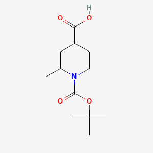 1-Boc-2-methylpiperidine-4-carboxylic Acid chemical structure (CAS 193085-98-2)