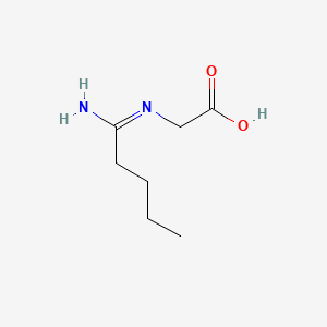 2-Pentanimidamidoacetic acid chemical structure (CAS 193140-43-1)