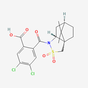 N-(2-CArboxy-4,5-dichlorobenzoyl)-(-)-10,2-camphorsultam chemical structure (CAS 193202-37-8)