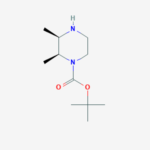 tert-Butyl (2S,3R)-2,3-dimethylpiperazine-1-carboxylate chemical structure (CAS 1932164-94-7)