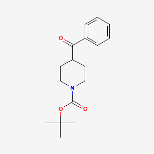 tert-Butyl 4-benzoylpiperidine-1-carboxylate chemical structure (CAS 193217-39-9)