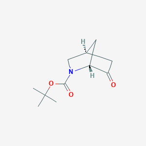 tert-Butyl (1R,4S)-6-oxo-2-azabicyclo[2.2.1]heptane-2-carboxylate chemical structure (CAS 1932285-09-0)