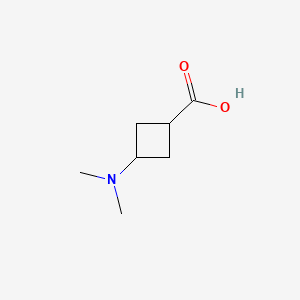 trans-3-(Dimethylamino)cyclobutane-1-carboxylic acid chemical structure (CAS 1932413-20-1)