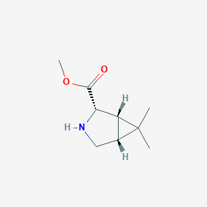 (1S,2S,5R)-Methyl 6,6-dimethyl-3-azabicyclo[3.1.0]hexane-2-carboxylate chemical structure (CAS 1932478-97-1)