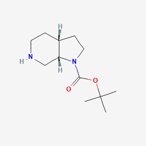 tert-Butyl (3aR,7aS)-octahydro-1H-pyrrolo[2,3-c]pyridine-1-carboxylate chemical structure (CAS 1932510-29-6)