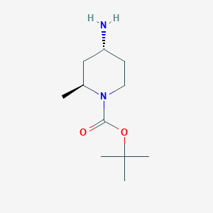 tert-Butyl (2S,4R)-4-amino-2-methylpiperidine-1-carboxylate chemical structure (CAS 1932542-32-9)