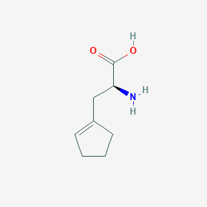 (2S)-2-Amino-3-(cyclopent-1-en-1-yl)propanoic acid chemical structure (CAS 1932577-35-9)