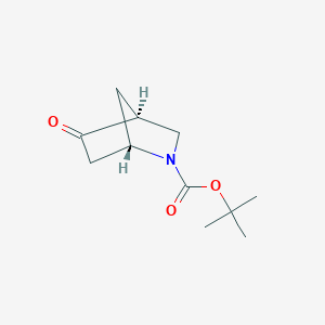 tert-Butyl (1S,4S)-5-oxo-2-azabicyclo[2.2.1]heptane-2-carboxylate chemical structure (CAS 1932590-17-4)