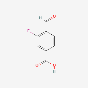 3-Fluoro-4-formylbenzoic acid chemical structure (CAS 193290-80-1)