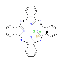 Silicon phthalocyanine dichloride chemical structure (CAS 19333-10-9)