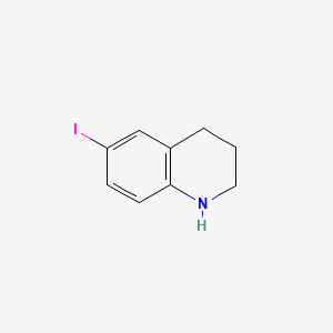 6-Iodo-1,2,3,4-tetrahydroquinoline chemical structure (CAS 193354-16-4)