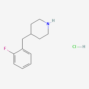 4-(2-Fluorobenzyl)piperidine hydrochloride chemical structure (CAS 193357-26-5)
