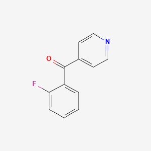 (2-Fluorophenyl)(pyridin-4-yl)methanone chemical structure (CAS 193359-51-2)