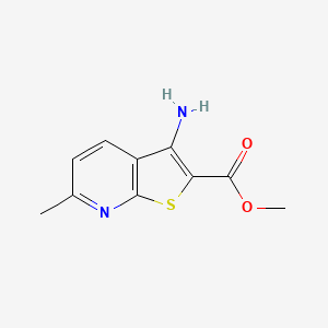 Methyl 3-amino-6-methylthieno[2,3-b]pyridine-2-carboxylate chemical structure (CAS 193400-52-1)
