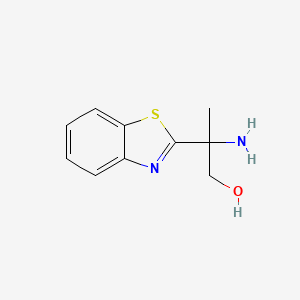 2-Amino-2-(benzo[d]thiazol-2-yl)propan-1-ol chemical structure (CAS 1934398-89-6)