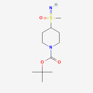 tert-Butyl 4-(S-methylsulfonimidoyl)piperidine-1-carboxylate chemical structure (CAS 1934513-55-9)