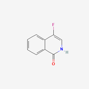 4-Fluoroisoquinolin-1-ol chemical structure (CAS 1934536-53-4)