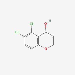 5,6-Dichlorochroman-4-ol chemical structure (CAS 1934537-03-7)