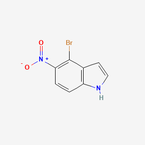 4-Bromo-5-nitro-1H-indole chemical structure (CAS 1934562-99-8)