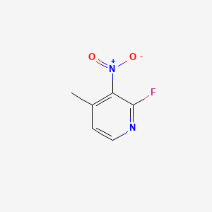 2-Fluoro-3-nitro-4-picoline chemical structure (CAS 19346-43-1)