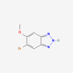 6-Bromo-5-methoxy-1H-benzo[d][1,2,3]triazole chemical structure (CAS 1934633-24-5)
