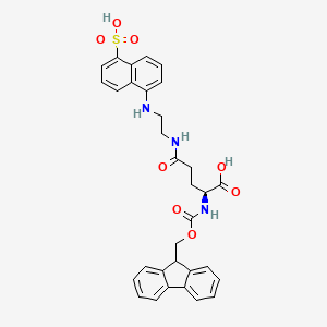 Fmoc-Glu(Edans)-OH chemical structure (CAS 193475-66-0)