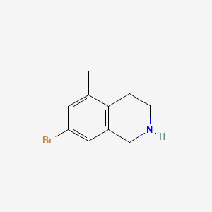7-Bromo-5-methyl-1,2,3,4-tetrahydroisoquinoline chemical structure (CAS 1934800-64-2)
