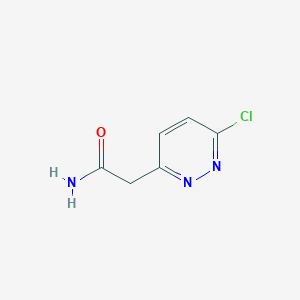 2-(6-Chloropyridazin-3-yl)acetamide chemical structure (CAS 1934835-95-6)