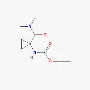 tert-Butyl (1-(dimethylcarbamoyl)cyclopropyl)carbamate chemical structure (CAS 1934910-01-6)