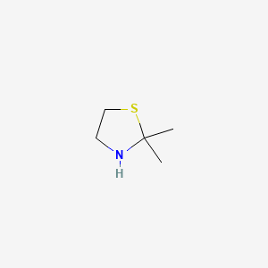 2,2-Dimethyltetrahydrothiazole chemical structure (CAS 19351-18-9)