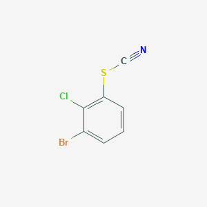 1-Bromo-2-chloro-3-thiocyanatobenzene chemical structure (CAS 1935326-93-4)