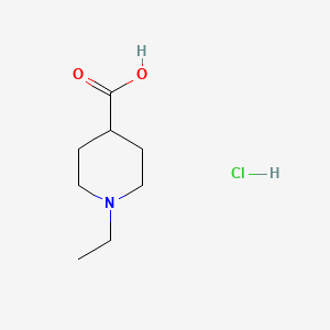 1-Ethylpiperidine-4-carboxylic acid hydrochloride chemical structure (CAS 193537-75-6)
